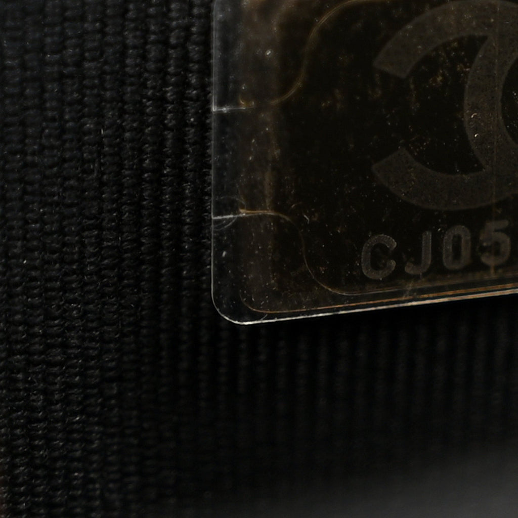 Chanel Lambskin Quilted Resin CC Mini Flap Bag Black White