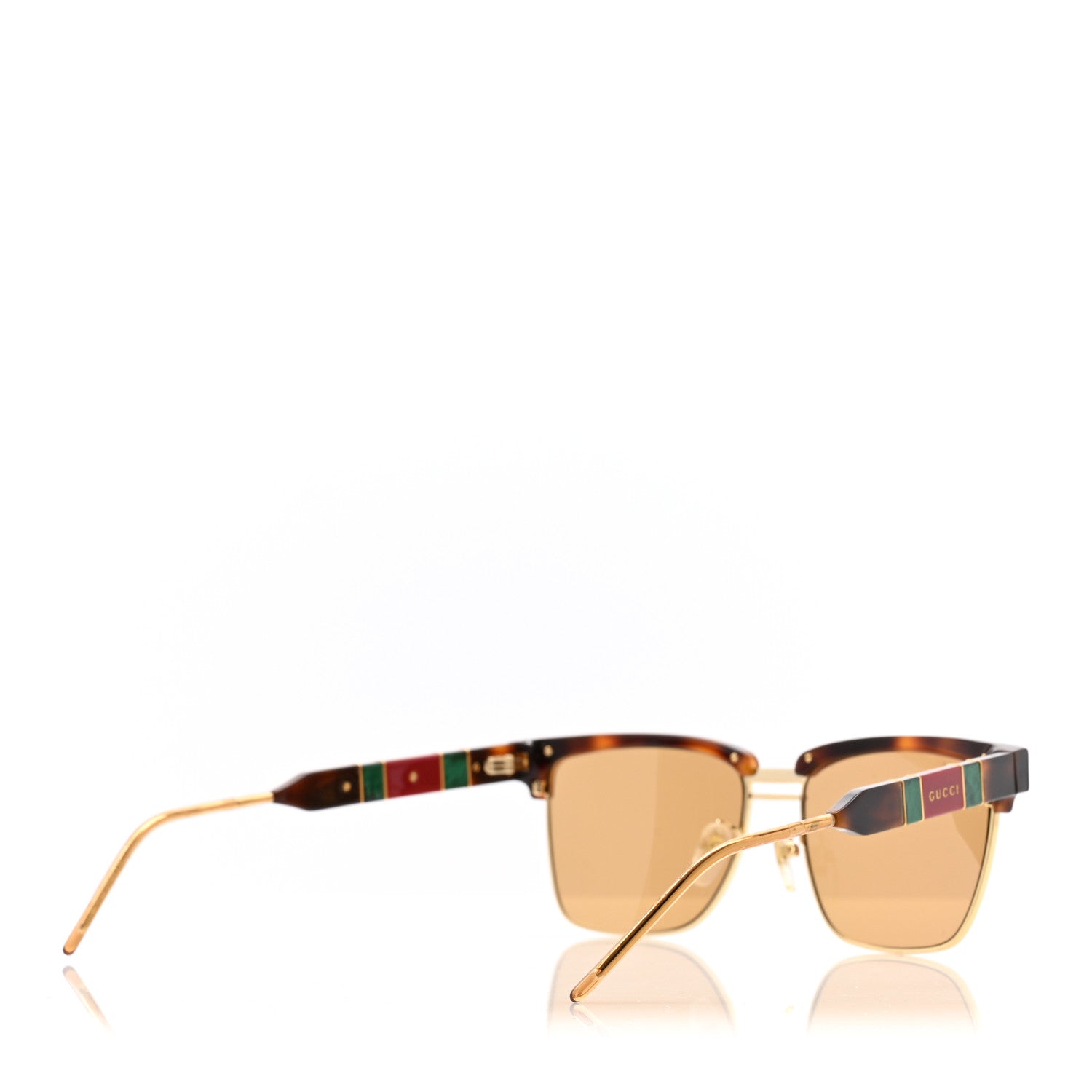 Gucci Squared Aviator GG Sunglasses GG0603S Tortoise