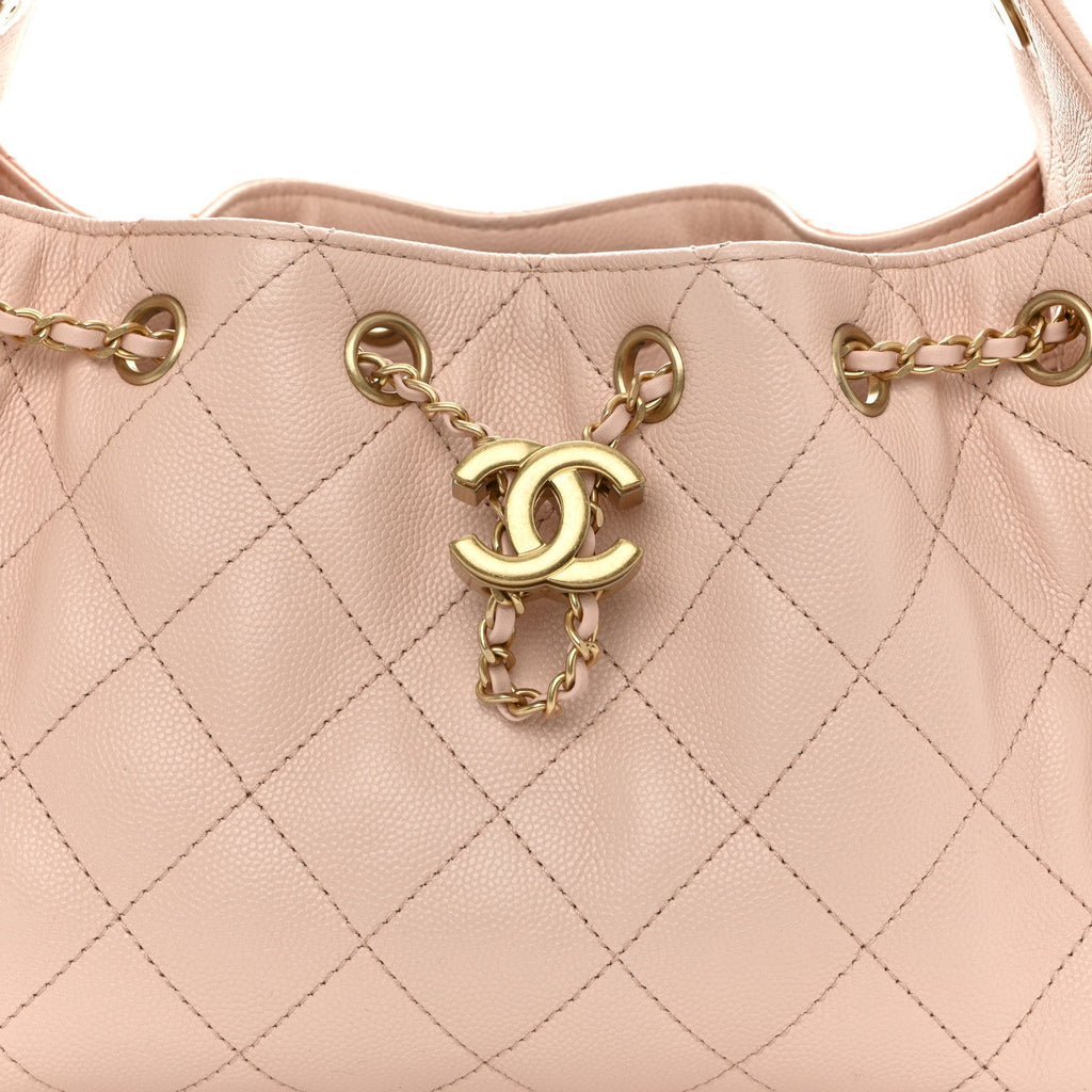 Chanel Caviar Quilted Mini Chanel 25 Handbag Light Pink