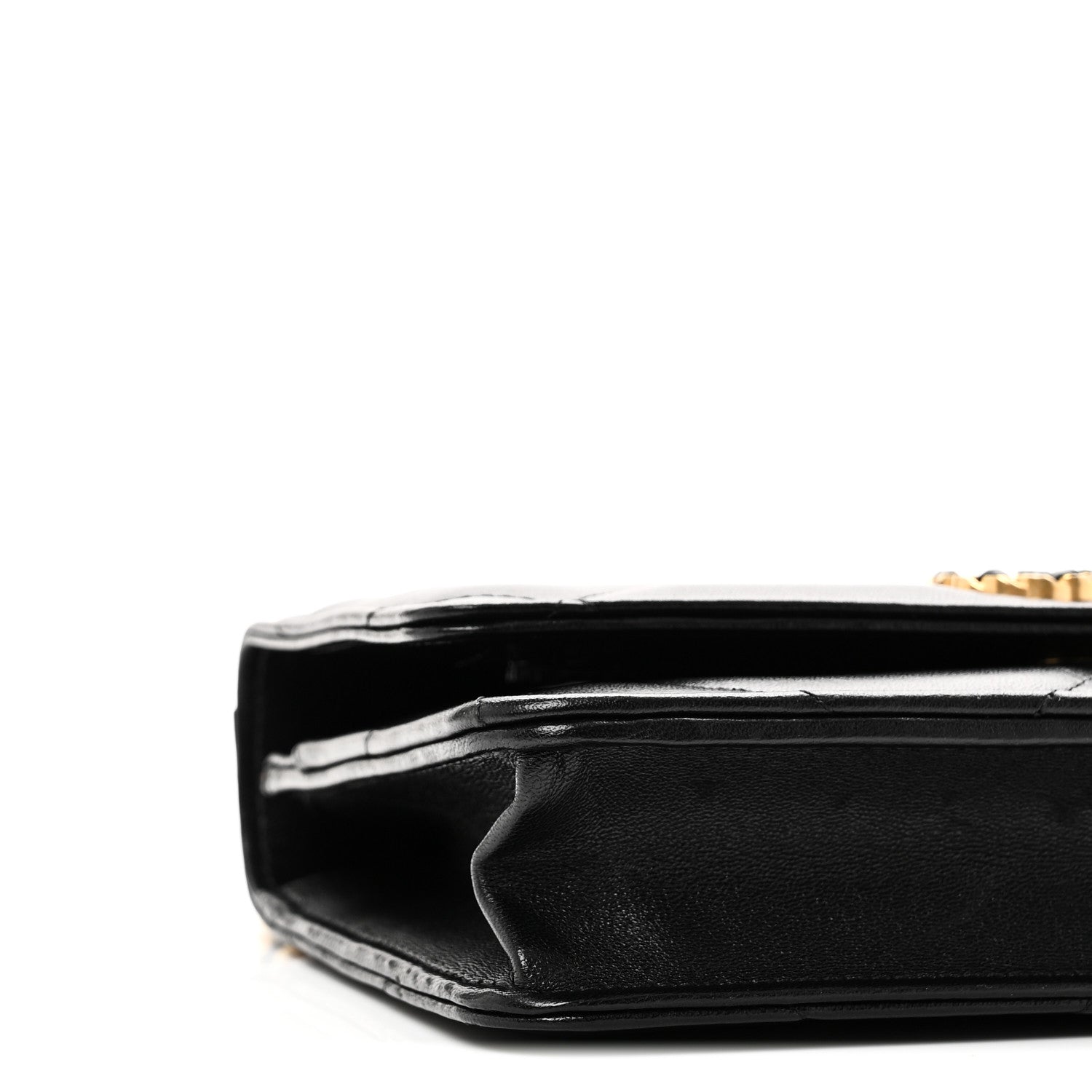 Chanel Lambskin Quilted Chanel 19 Wallet On Chain WOC Black