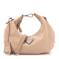 Prada Tessuto Nylon Saffiano Re-Edition 2006 Shoulder Bag Cammeo