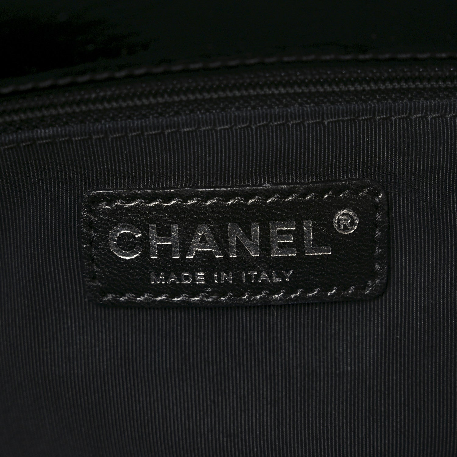Chanel Patent Quilted Grand Shopping Tote GST Black