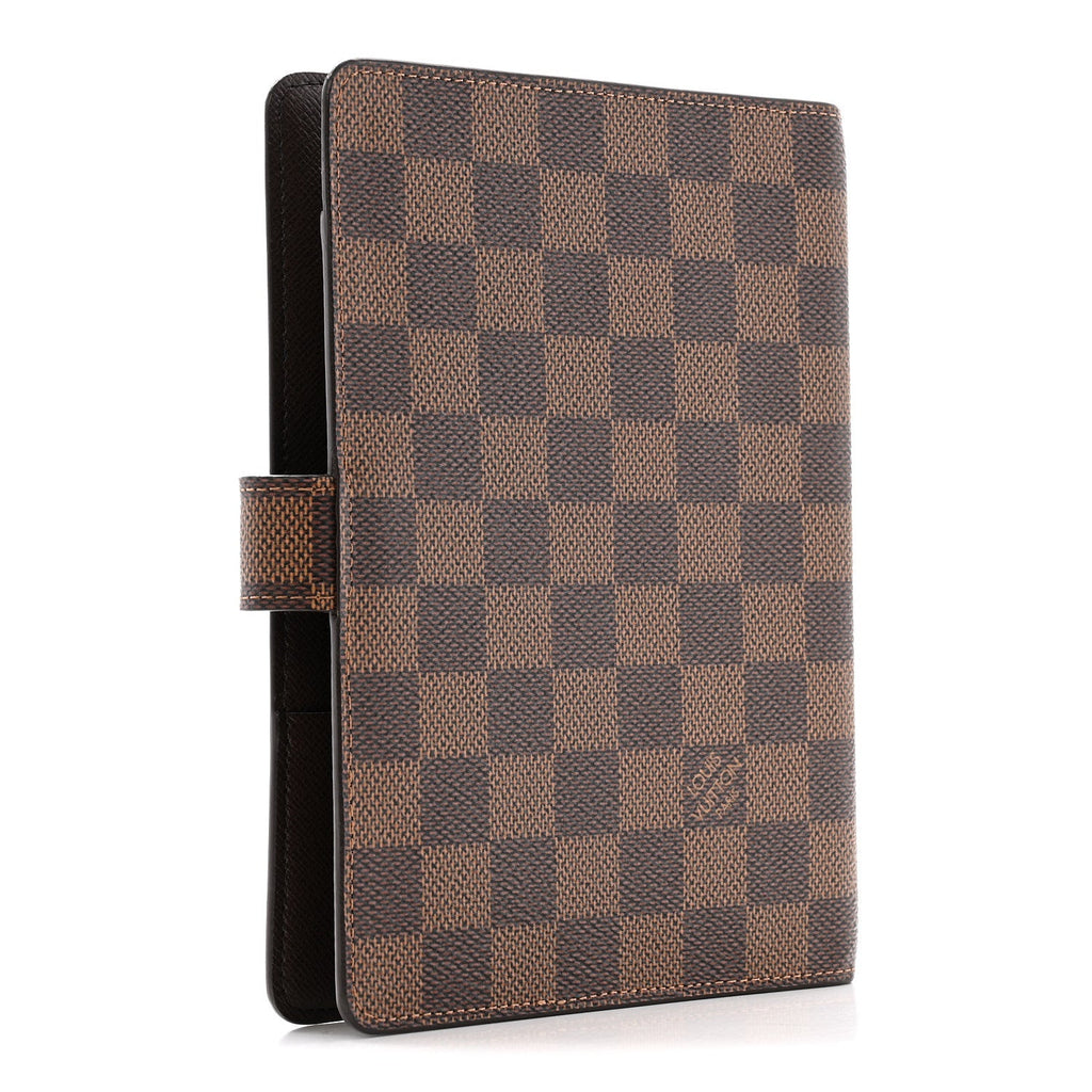 Louis Vuitton Damier Ebene Medium Ring Agenda Cover