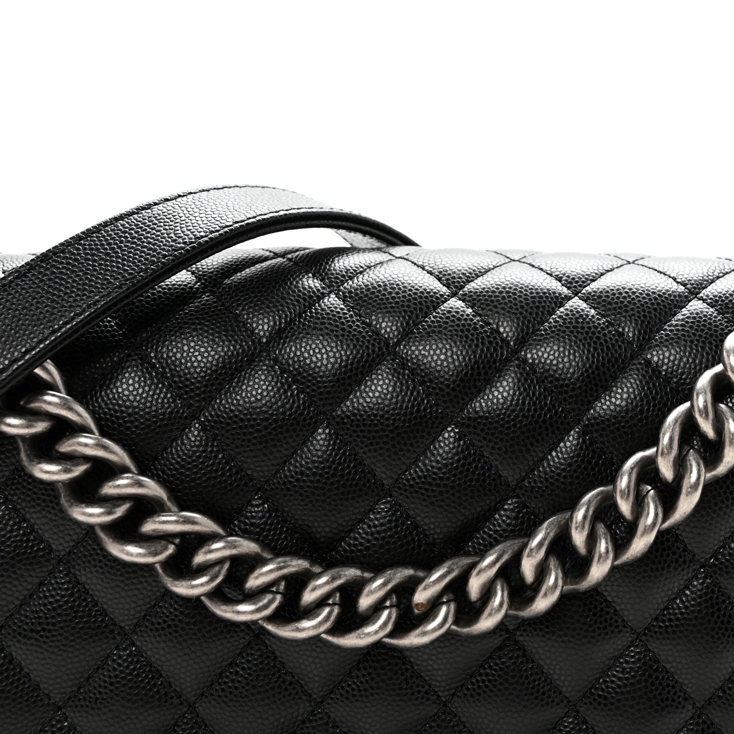 Chanel Caviar Quilted Medium Boy Flap Black