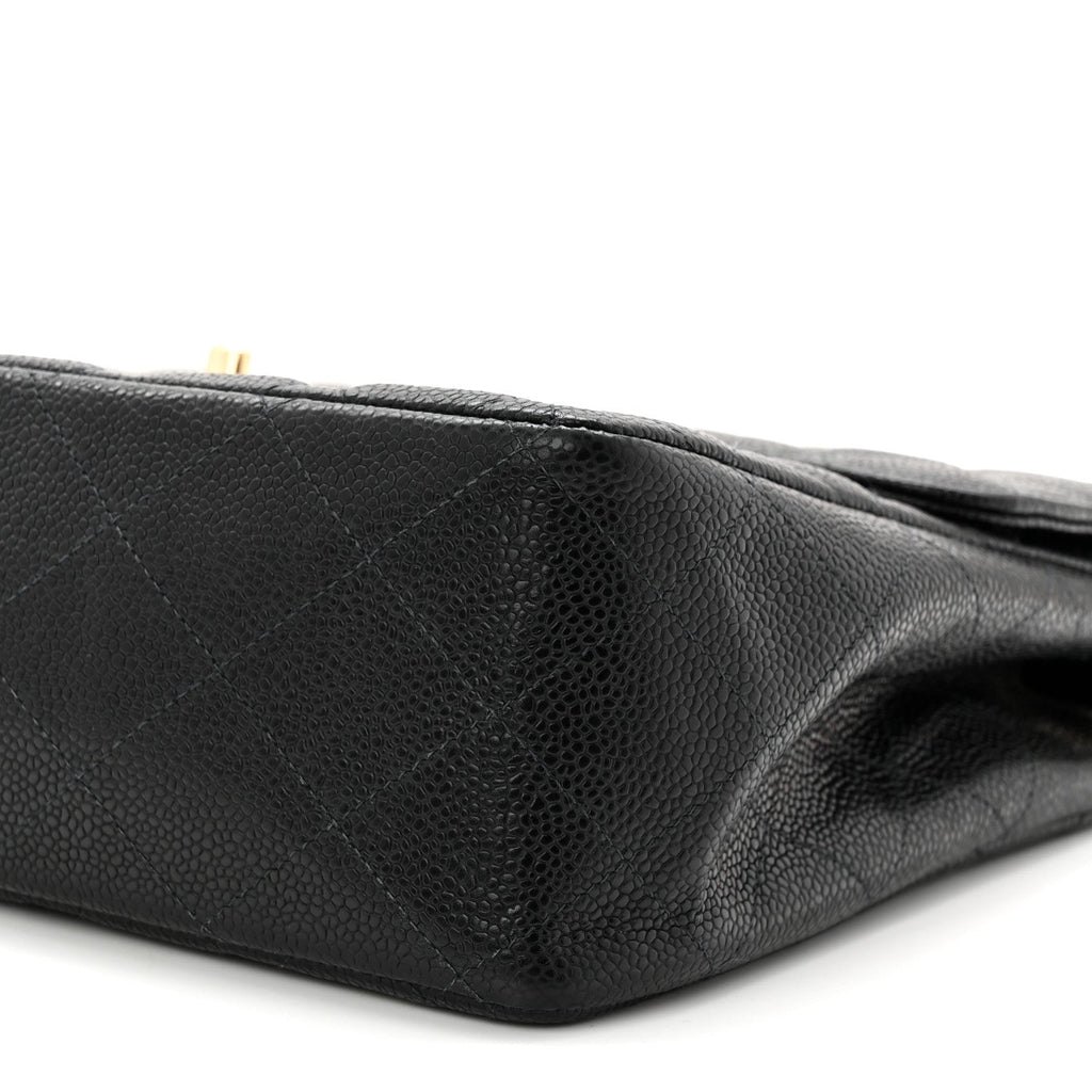 Chanel Caviar Jumbo Single Flap Black