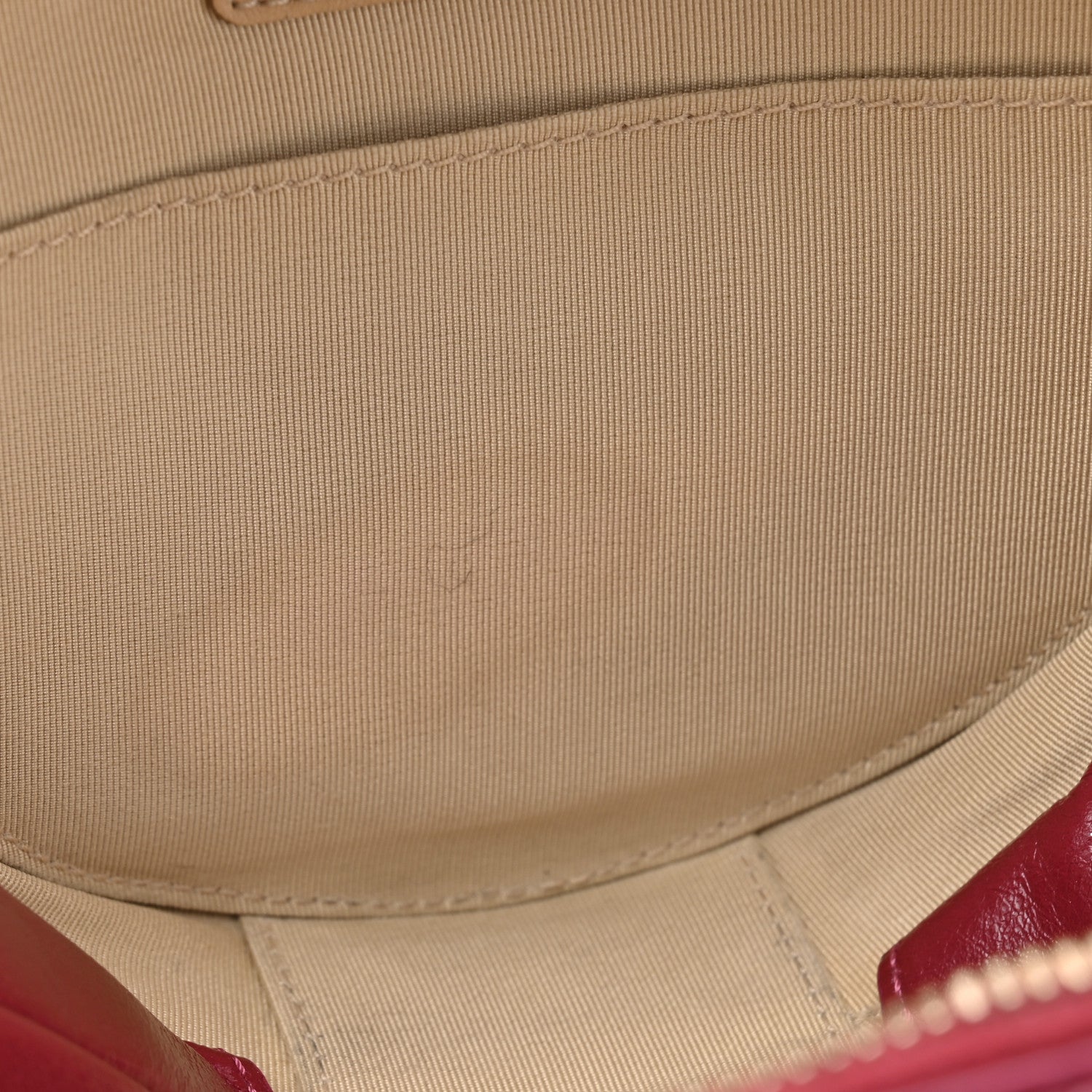 Chanel Glazed Calfskin Round As Earth Evening Bag Rouge