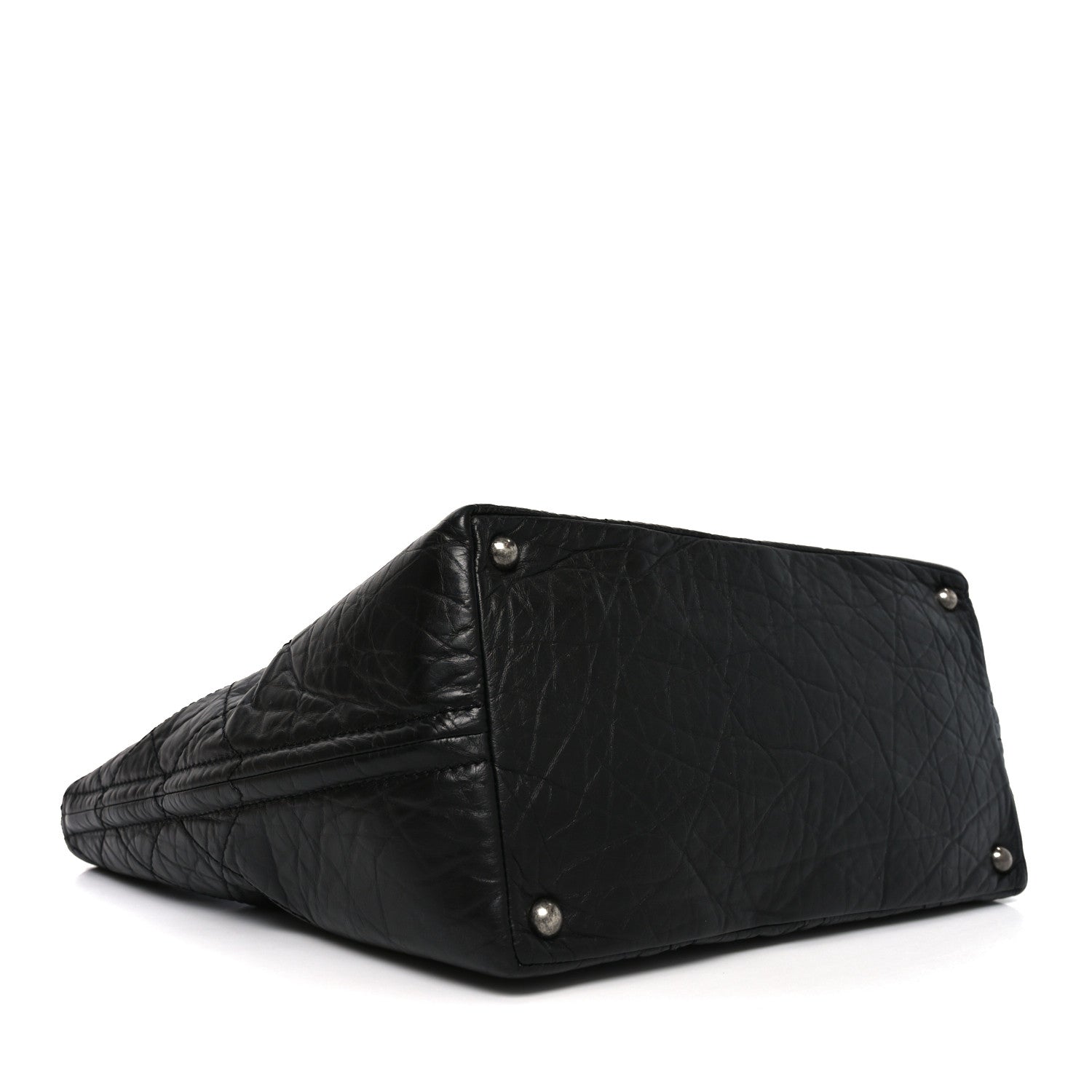 Chanel Aged Calfskin Small Shopping in Moscow Tote Black