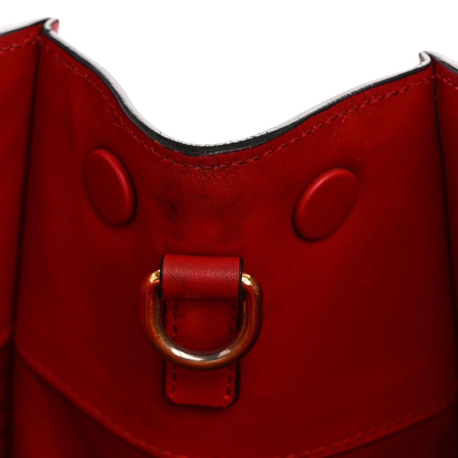 Prada Saffiano Cuir Calfskin Medium Monochrome Top Handle Tote Fuoco