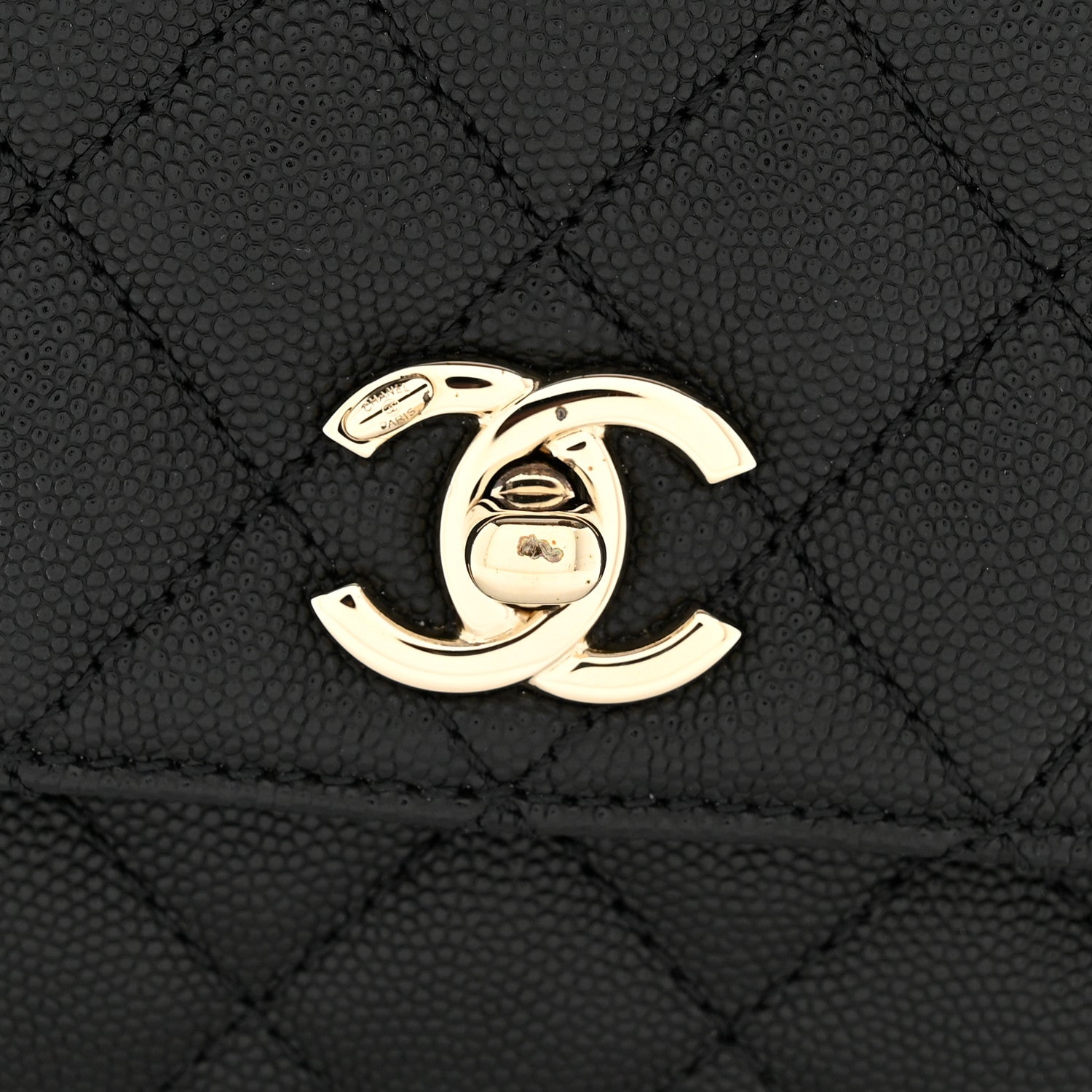 Chanel Caviar Quilted Mini Coco Handle Flap Black