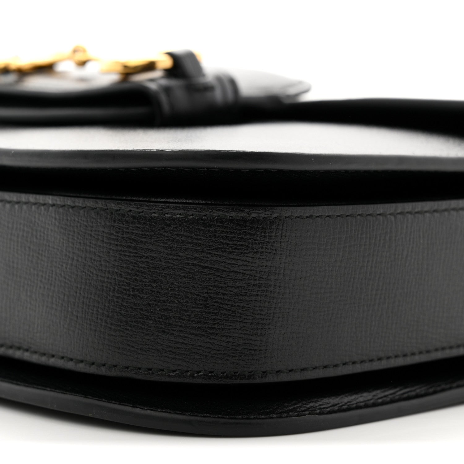 Gucci Azalea Calfskin Horsebit 1955 Shoulder Bag Black