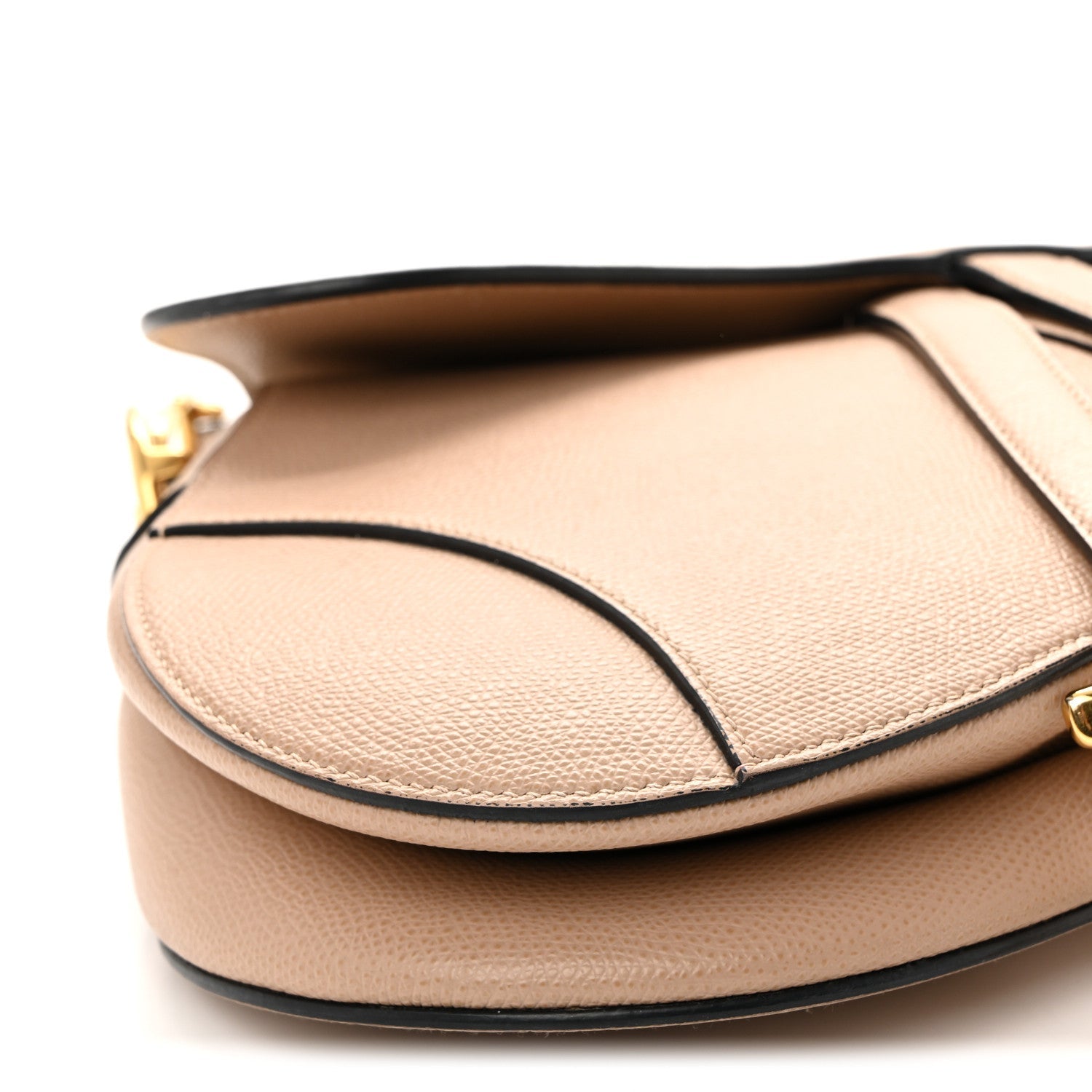 Christian Dior Grained Calfskin Saddle Bag Fard