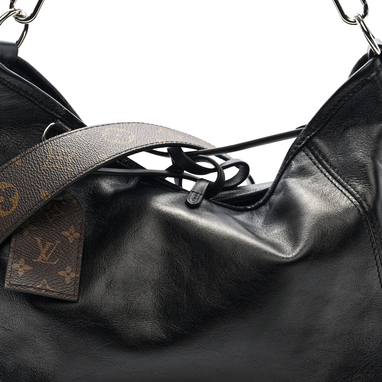 Louis Vuitton Lambskin CarryAll Cargo Vibe PM Black