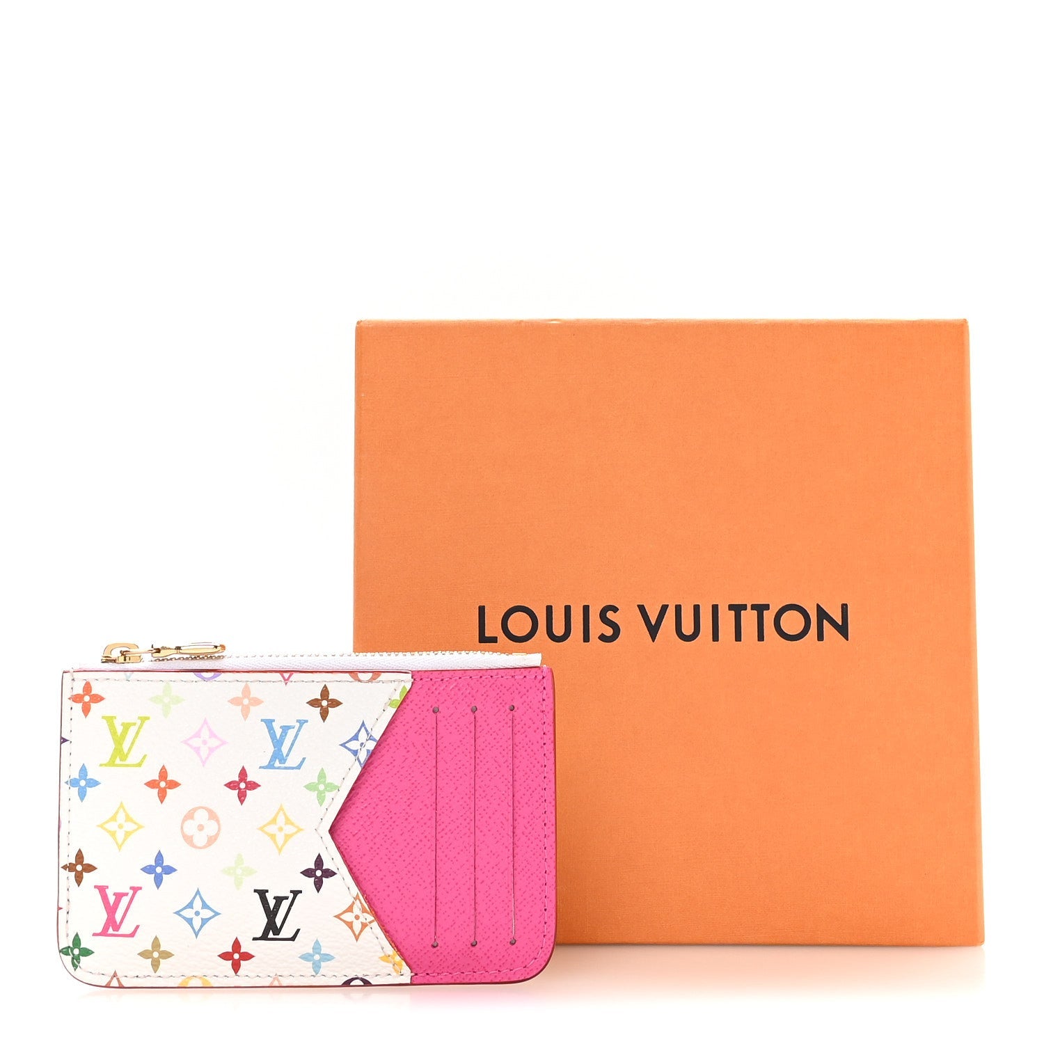 Louis Vuitton LV X TM Monogram Romy Card Holder Kawaii Pink