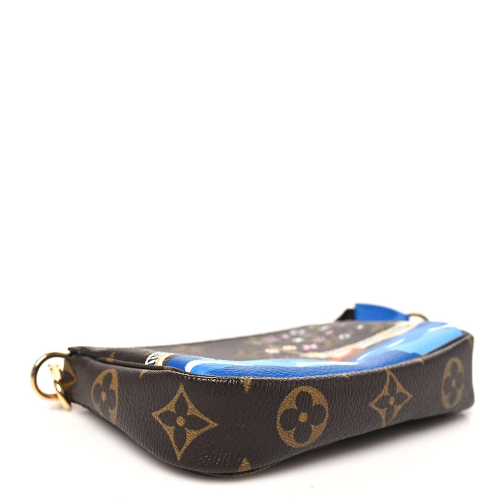 Louis Vuitton Monogram 2019 Christmas Animation Mini Venice Pochette Accessories Blue