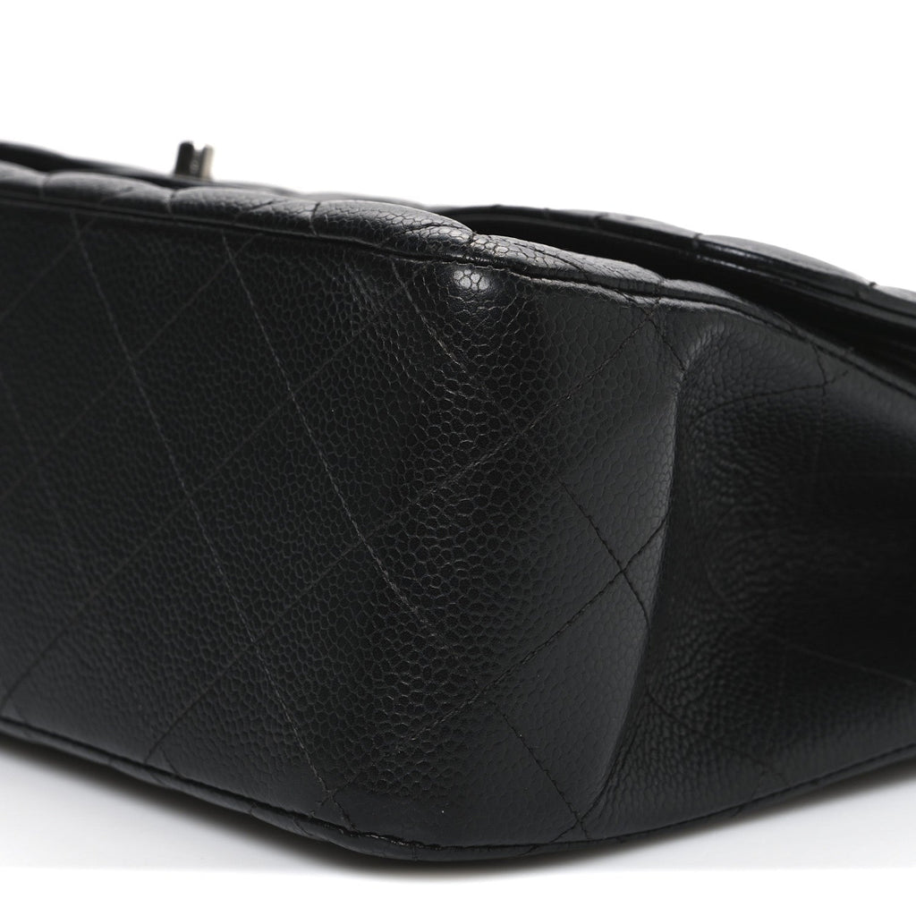 Chanel Caviar Quilted Jumbo Double Flap Black