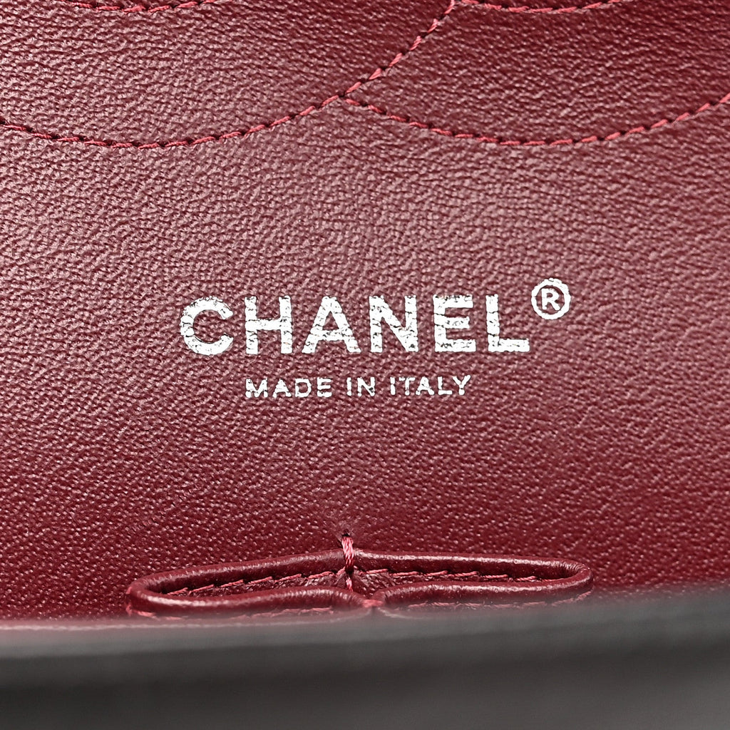 Chanel Lambskin Quilted Jumbo Double Flap Black