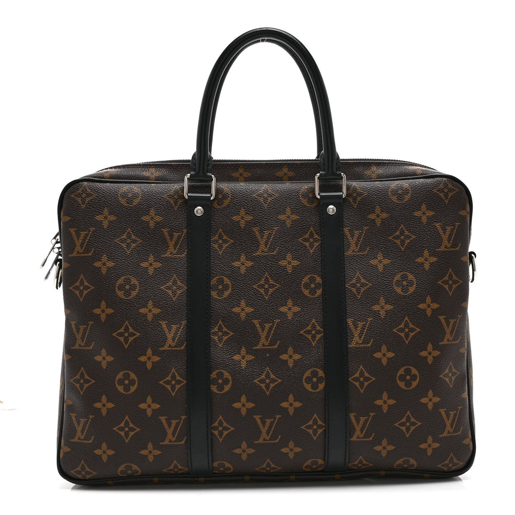 Louis Vuitton Monogram Macassar Porte-Documents Voyage PM