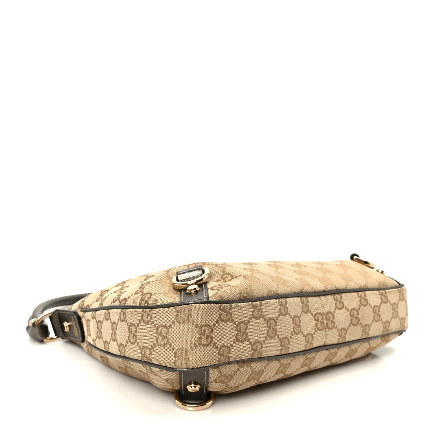 Gucci Monogram Medium Abbey D Ring Hobo Brown