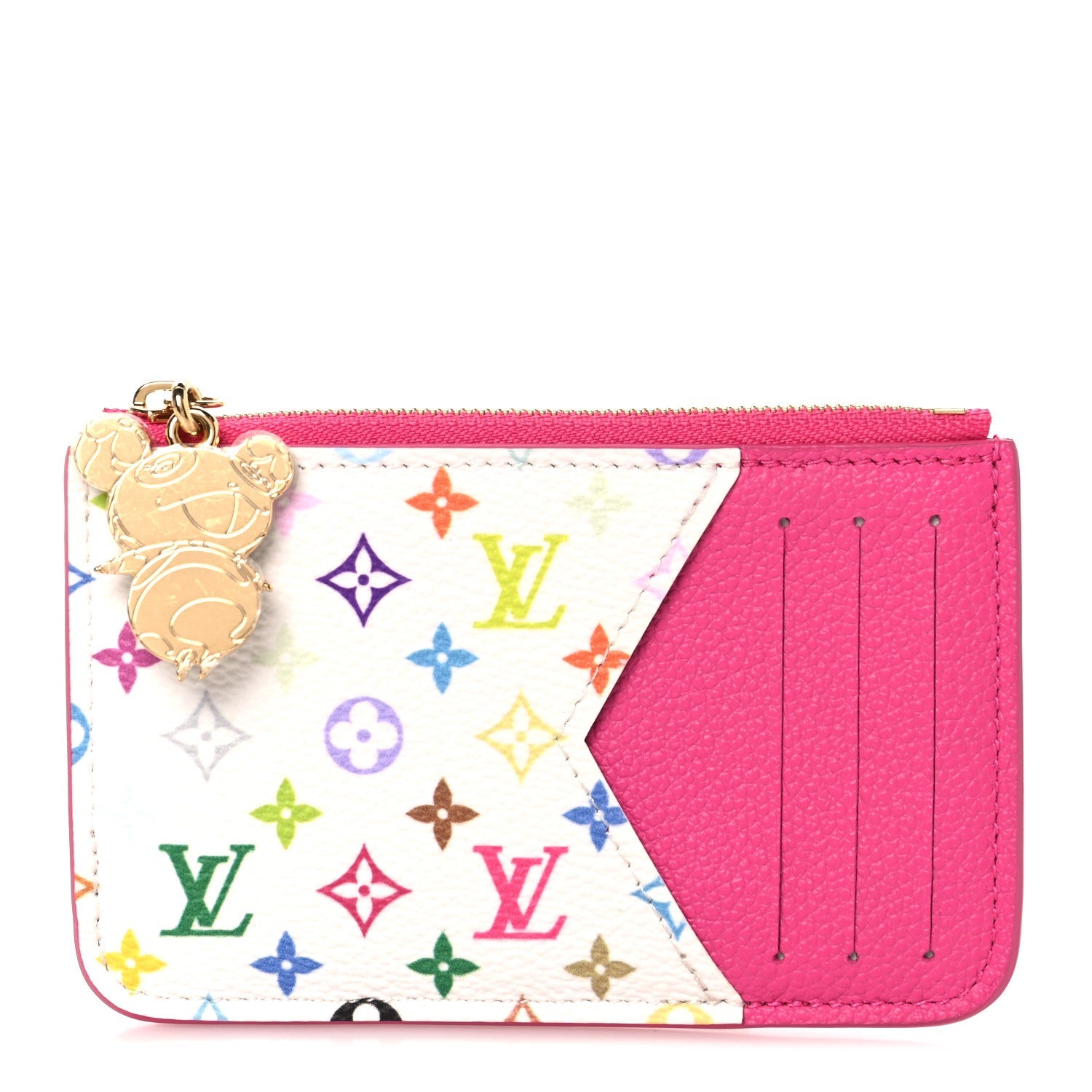 Louis Vuitton LV X TM Monogram Romy Card Holder Kawaii Pink