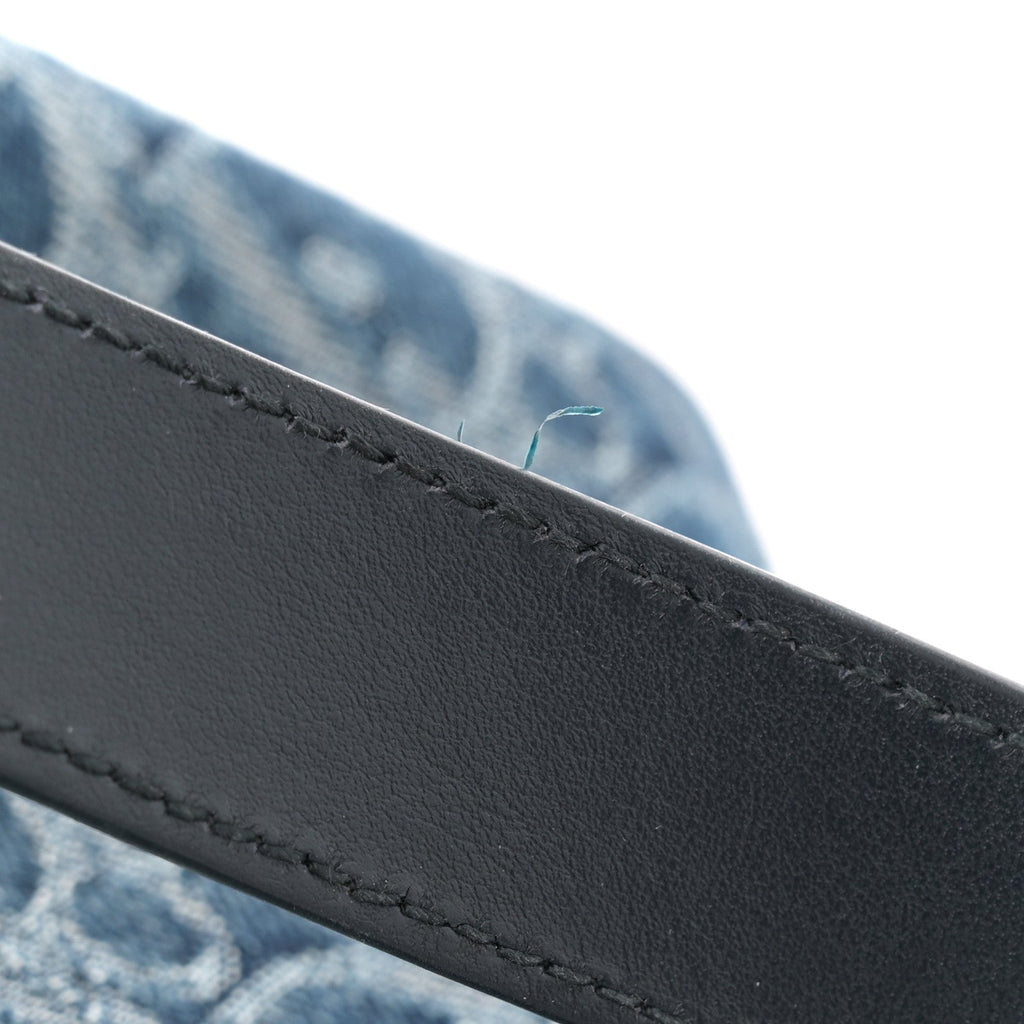 Christian Dior Denim Jacquard Oblique Medium Toujours Blue