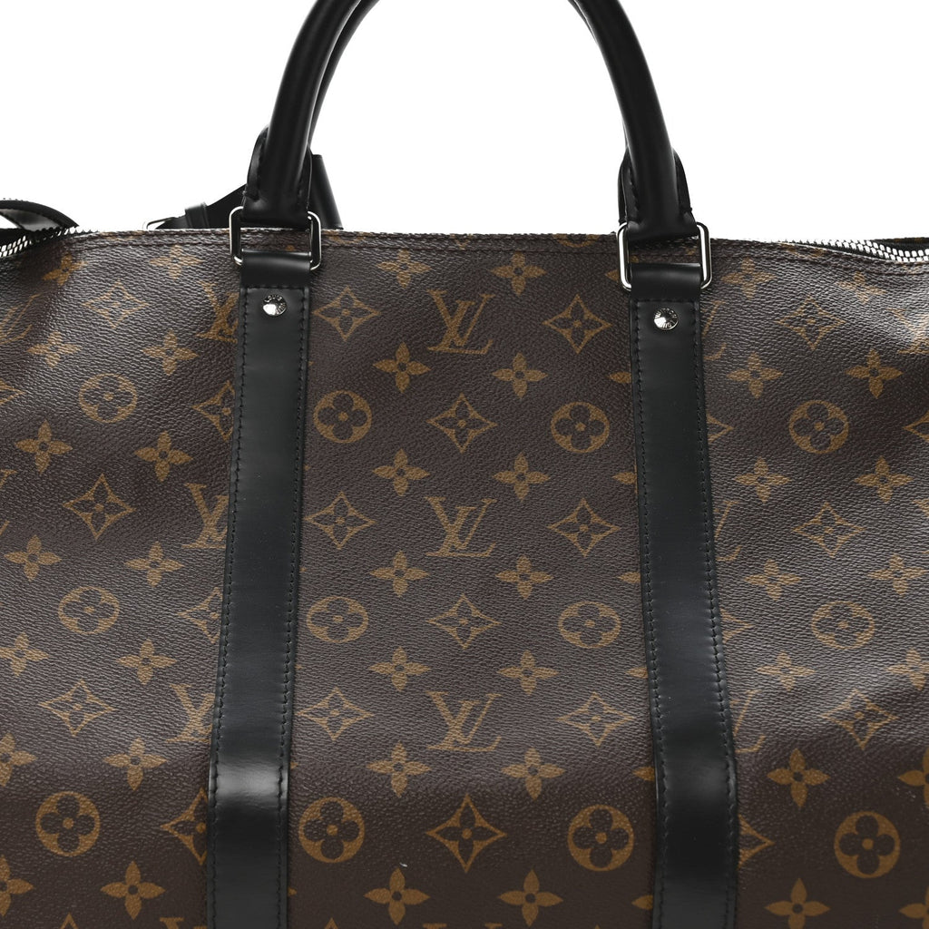 Louis Vuitton Monogram Macassar Keepall Bandouliere 55