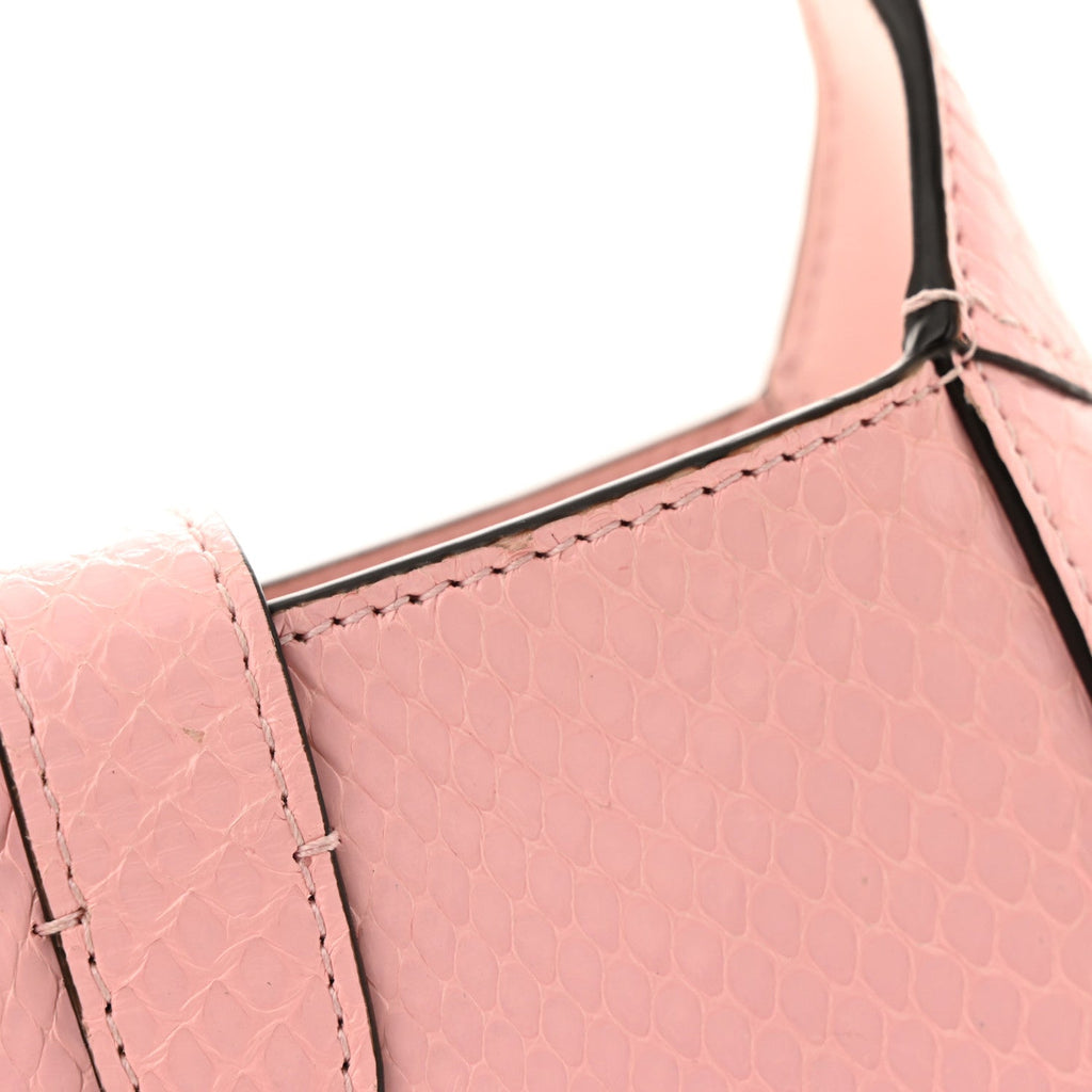 Gucci Snakeskin Mini Jackie Notte Bag Pink