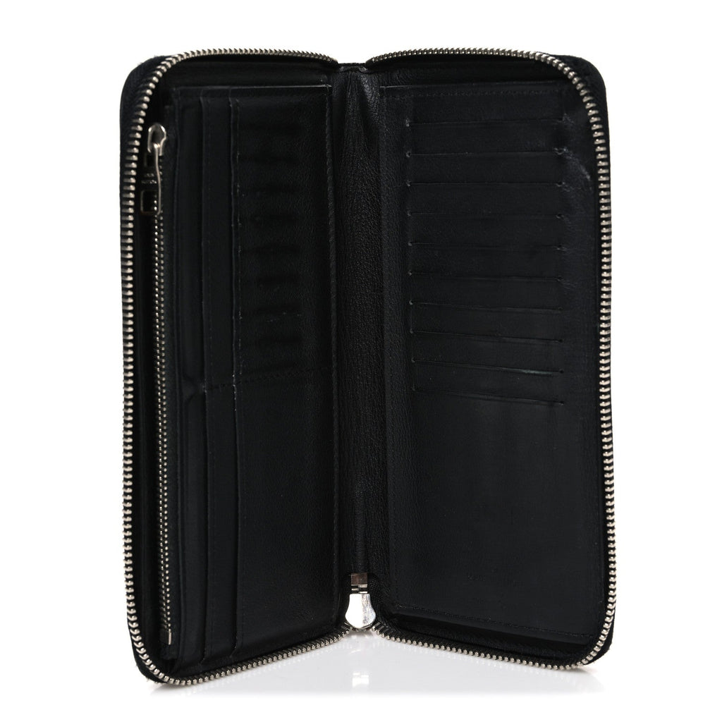 Louis Vuitton Taurillon Vertical Zippy Wallet Black