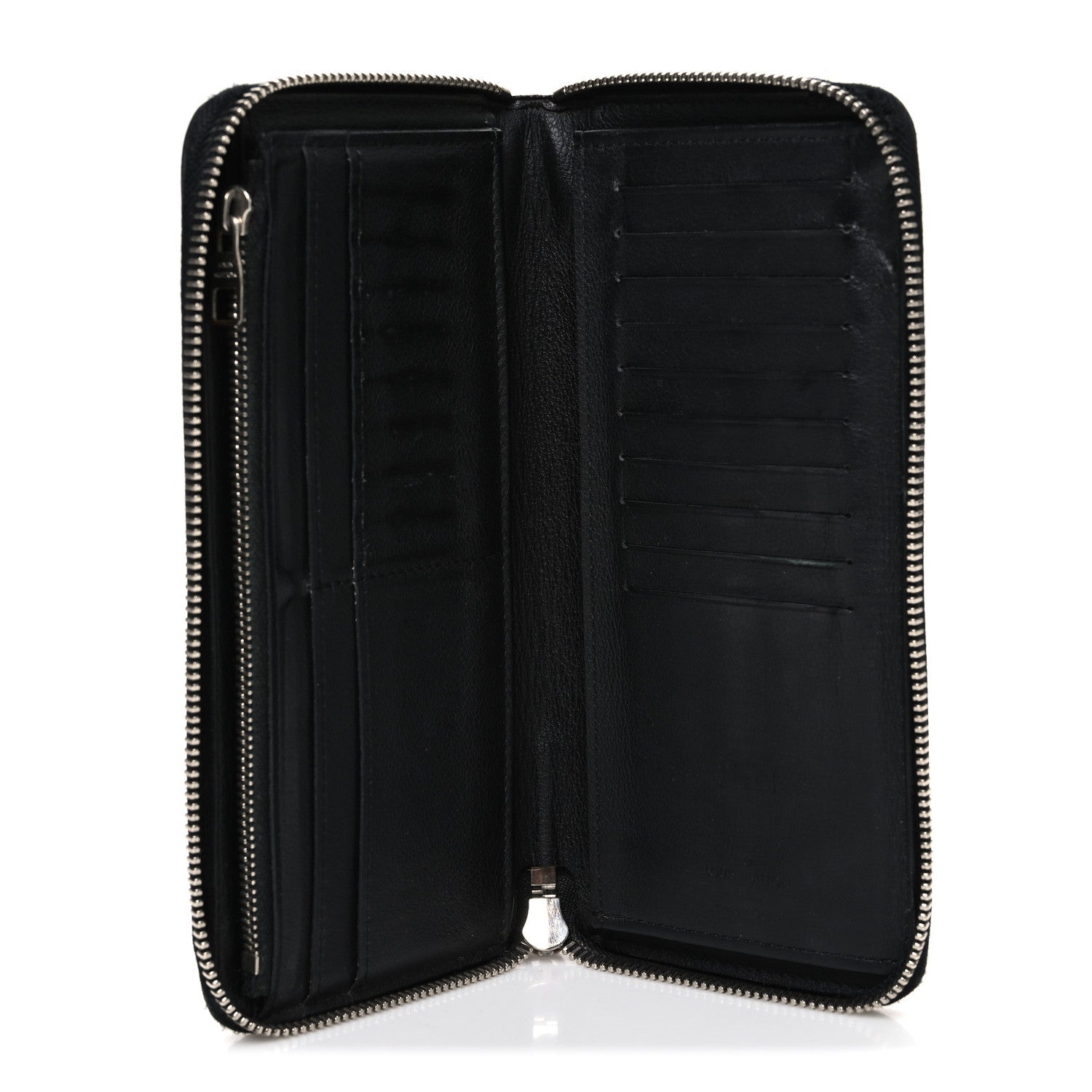 Louis Vuitton Taurillon Vertical Zippy Wallet Black