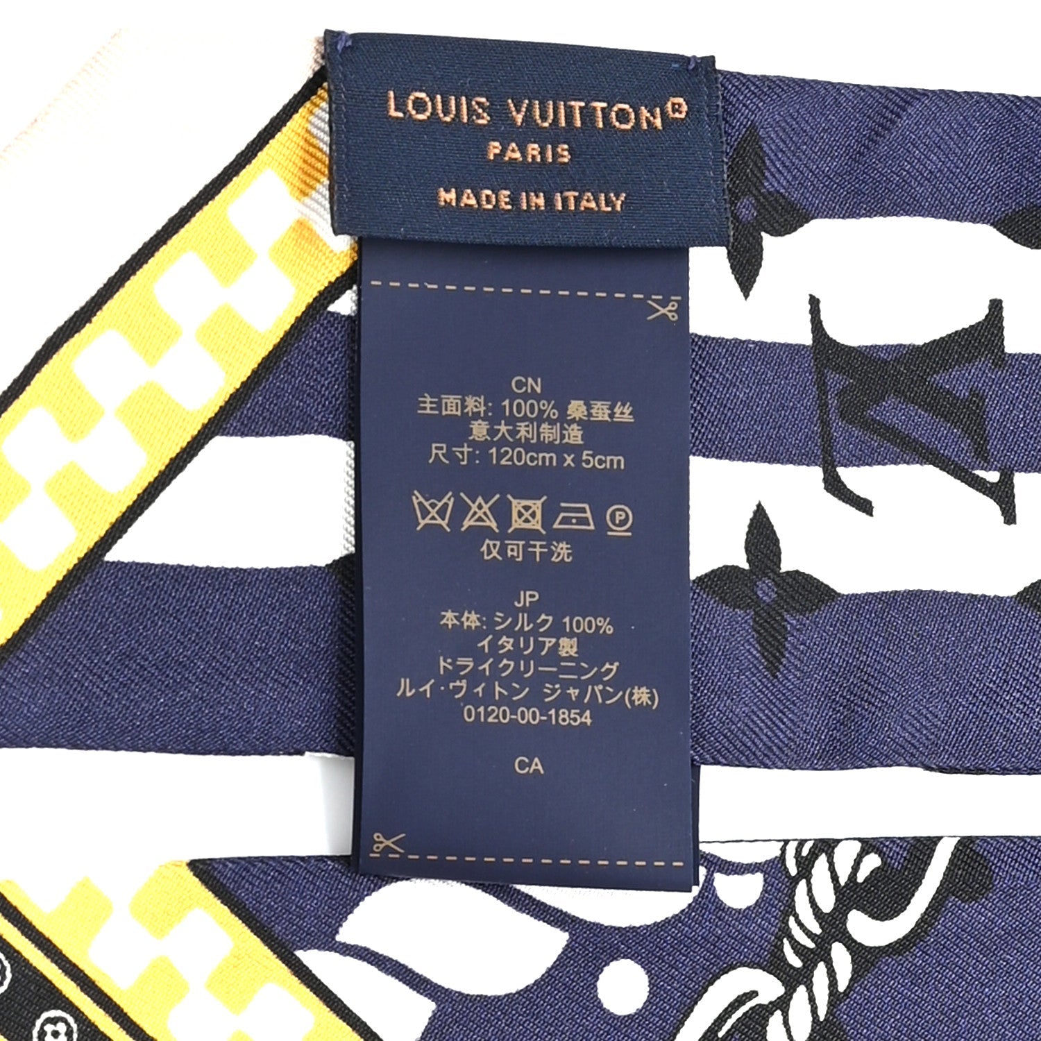Louis Vuitton Silk Monogram Ocean Bandana BB Bandeau Blue