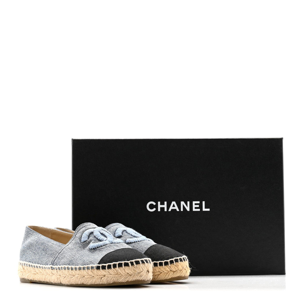 Denim CC Espadrilles 37 Blue Black
