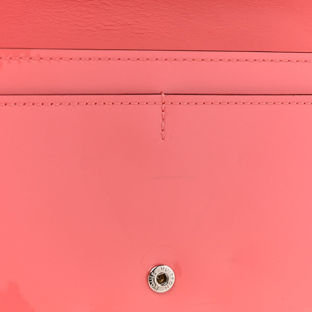 Louis Vuitton Patent Louise Wallet Rose Litchi