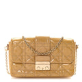 Christian Dior Patent Cannage Miss Dior Promenade Pouch Yellow