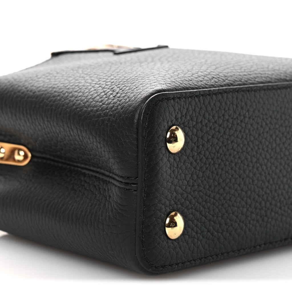 Louis Vuitton Taurillon Mini Capucines Black