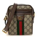 Gucci GG Supreme Monogram Web Mini Ophidia Messenger Brown