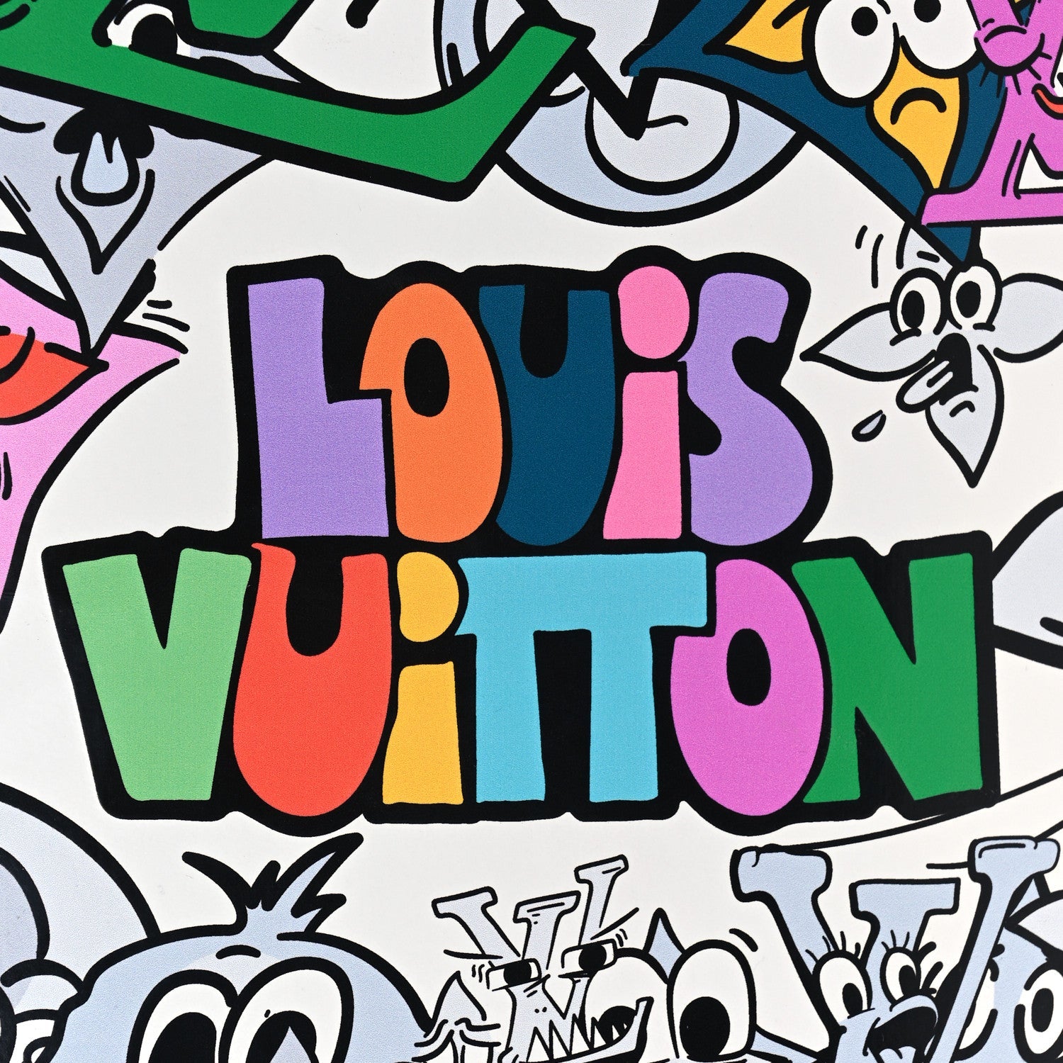 Louis Vuitton Monogram Comics Wood Skateboard Multicolor