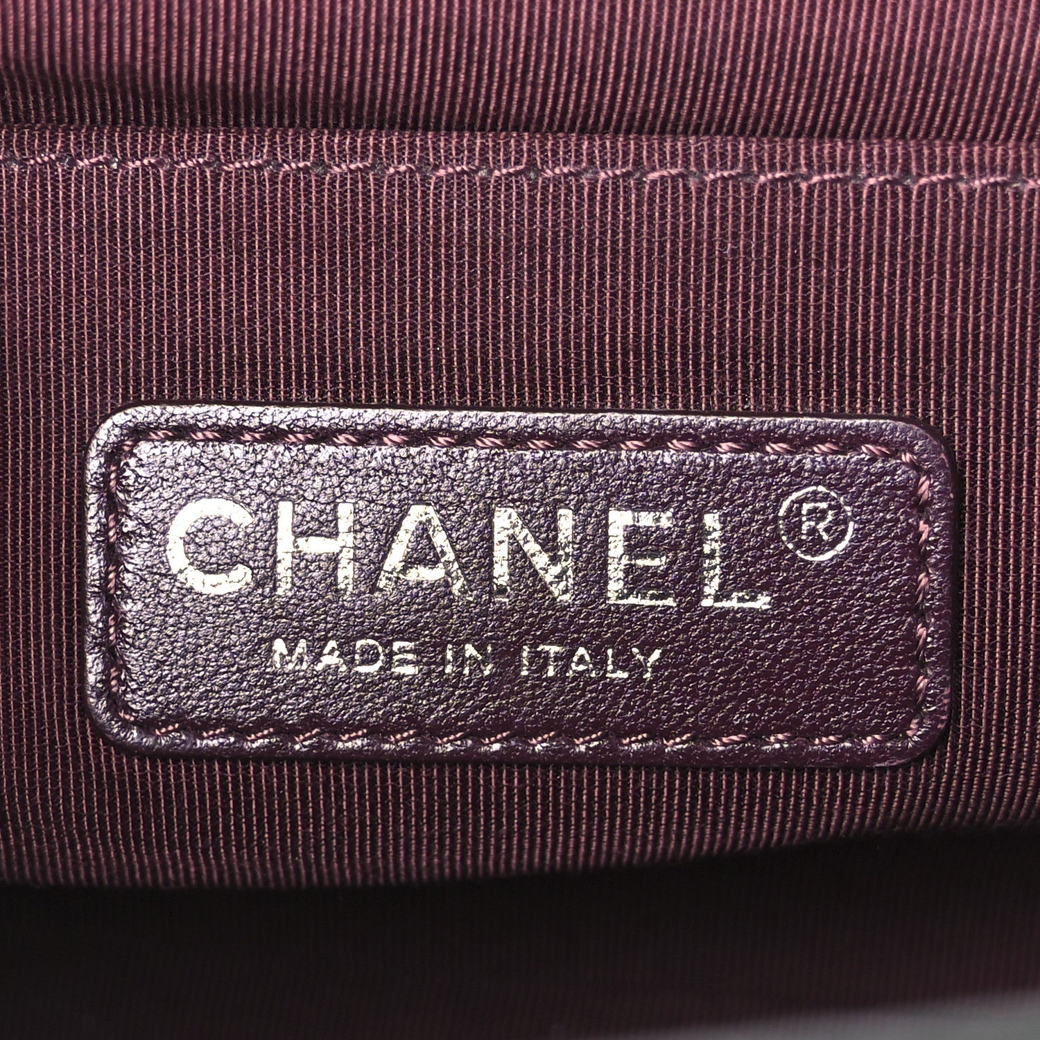 Chanel Crumpled Lambskin Medium Studded Boy Flap Black