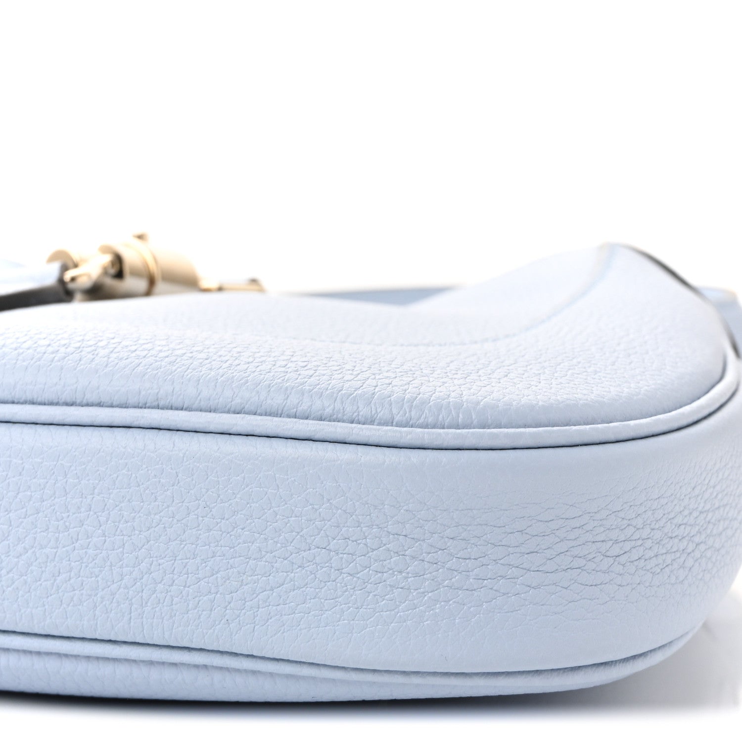 Gucci Grained Calfskin Web Medium Jackie 1961 Hobo Light Blue