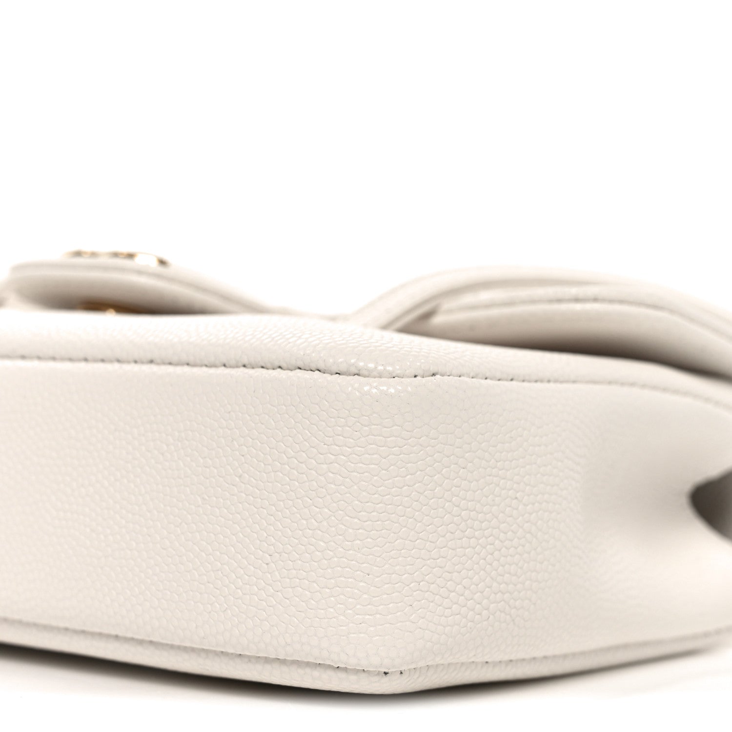 Chanel Shiny Caviar Mini Preppy Coco Shoulder Bag White