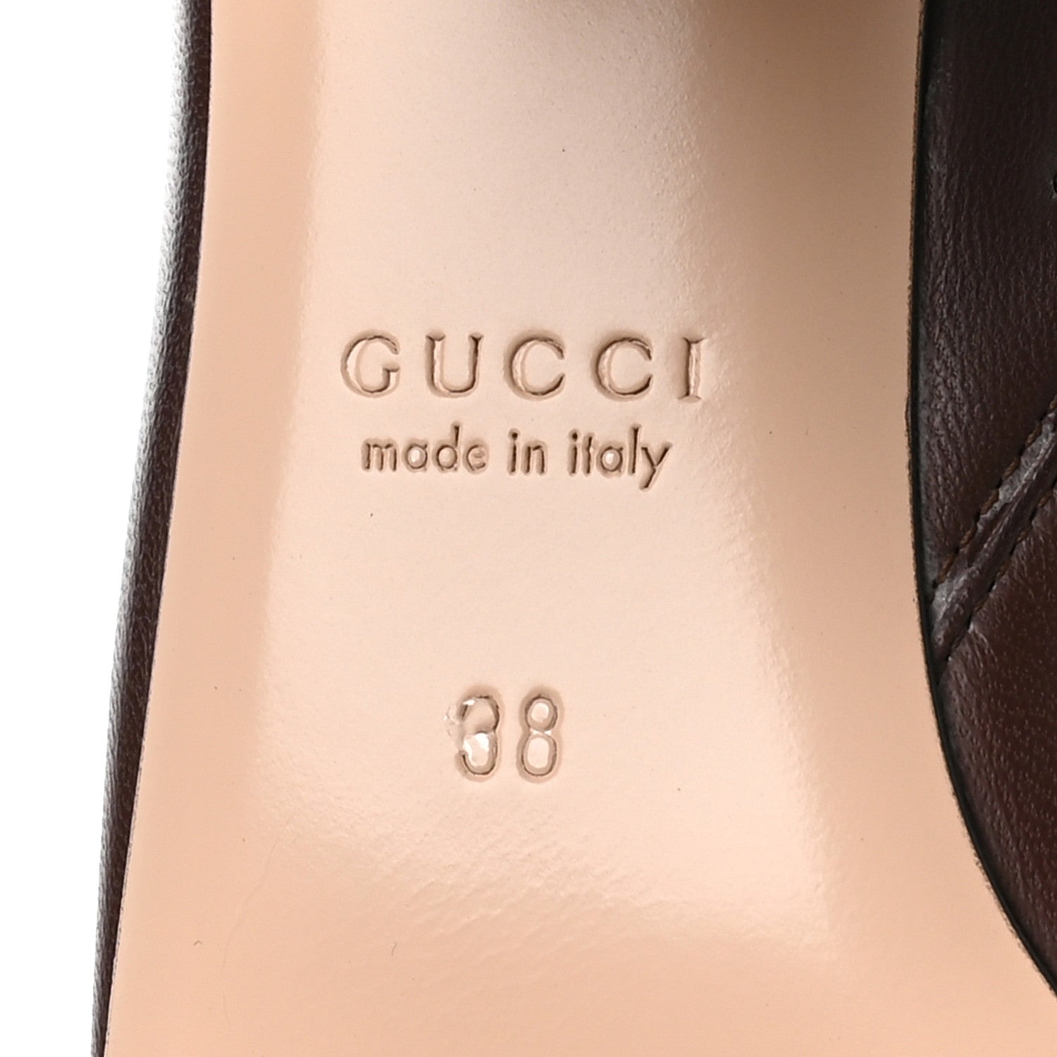 Gucci Nappa Horsebit Ankle Boots 38 New Chocolate