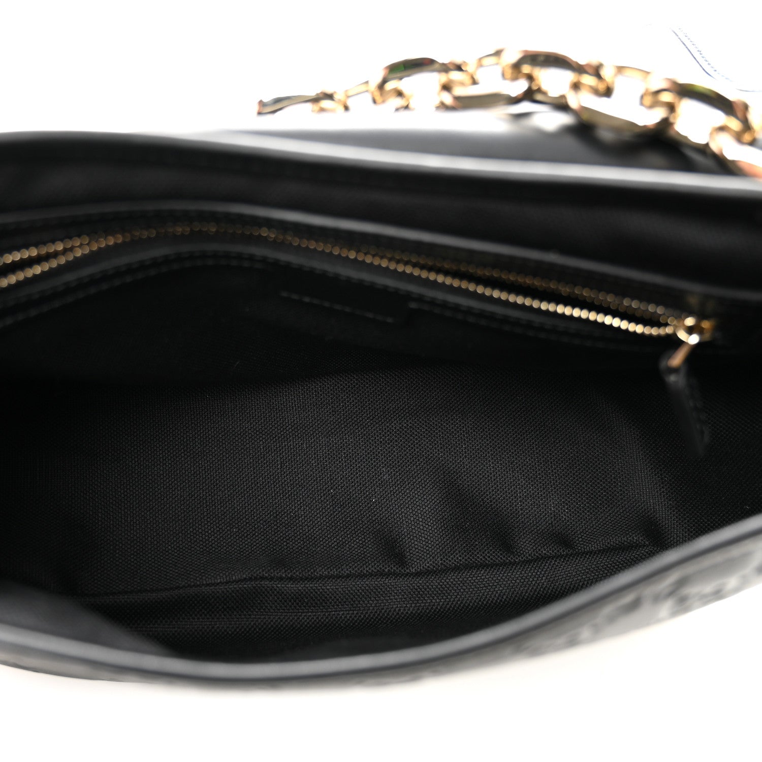 Gucci GG Calfskin Embossed Emblem Medium Arabella Bag Black Black