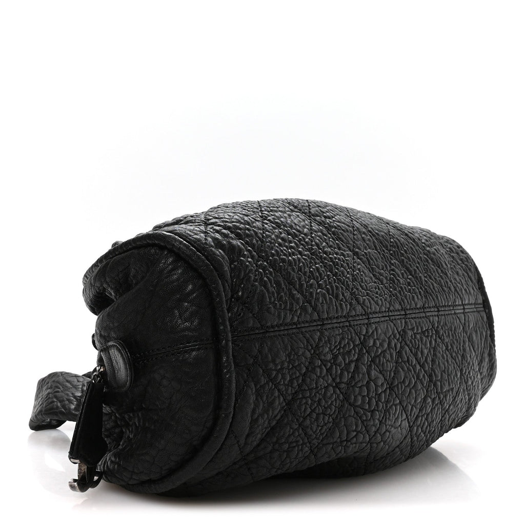 Chanel Distressed Lambskin Le Marais Bowler Black