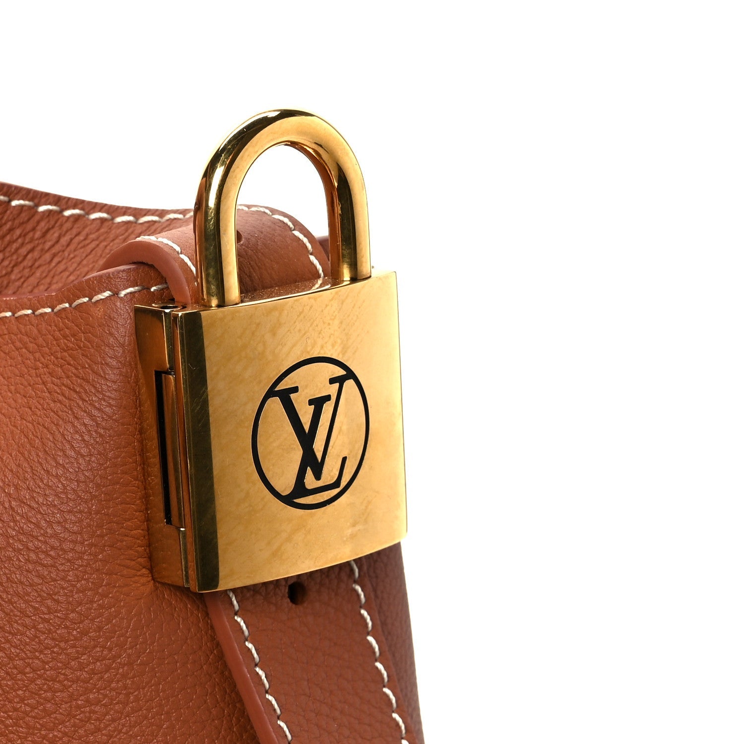 Louis Vuitton Grained Calfskin Low Key Messenger Cognac