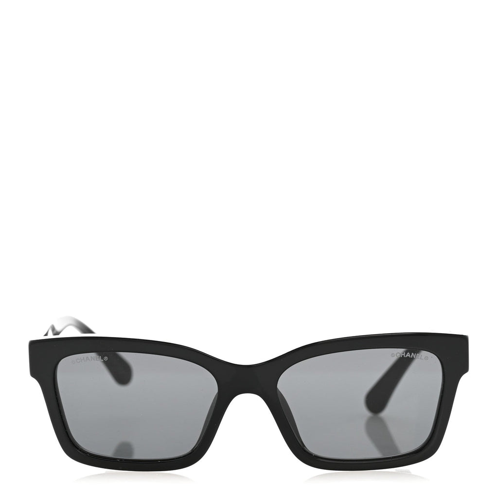Acetate Polarized Square Sunglasses 5417-A Black
