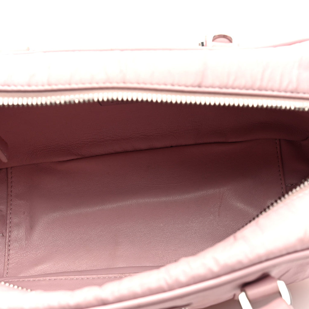 Prada Nappa Antique Small Re-Edition 2001 Two Handle Crossbody Bag Alabastro