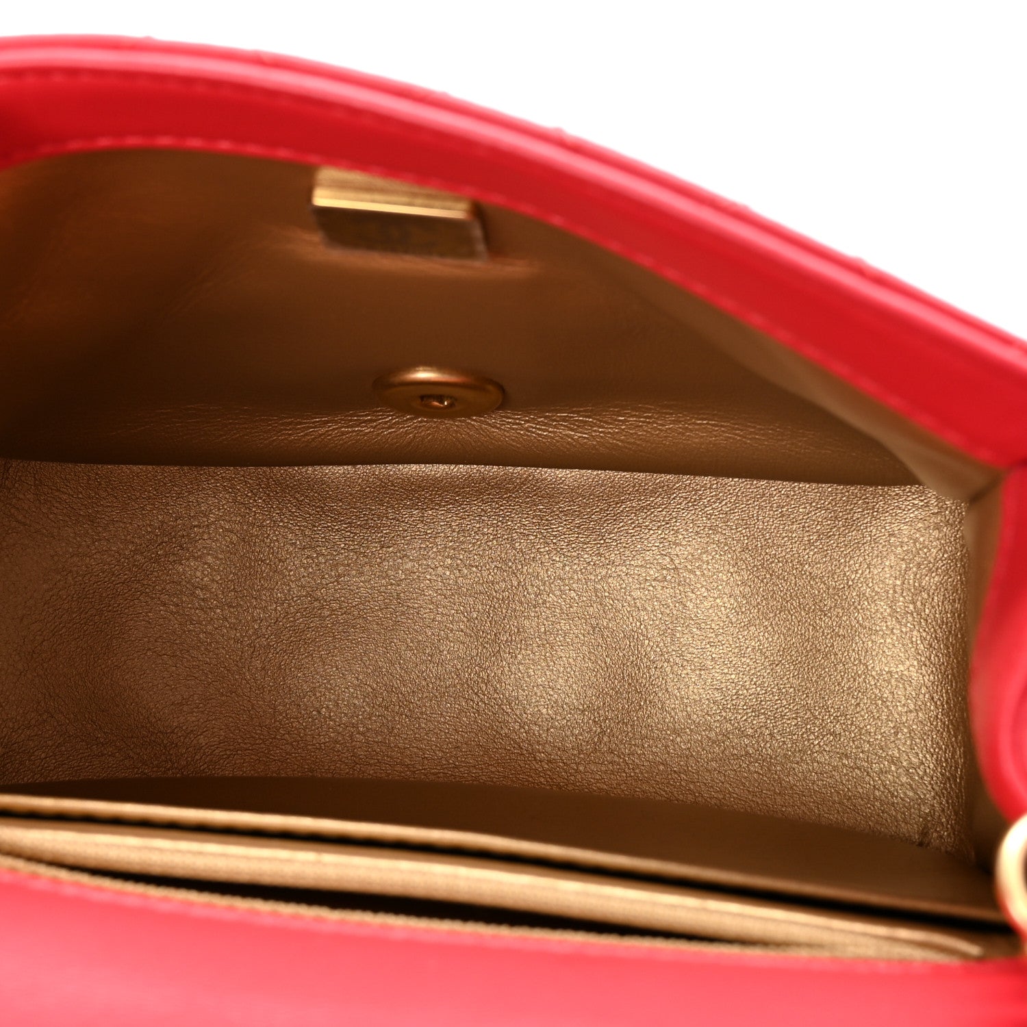 Chanel Lambskin Quilted Mini Pearl Crush Flap Red