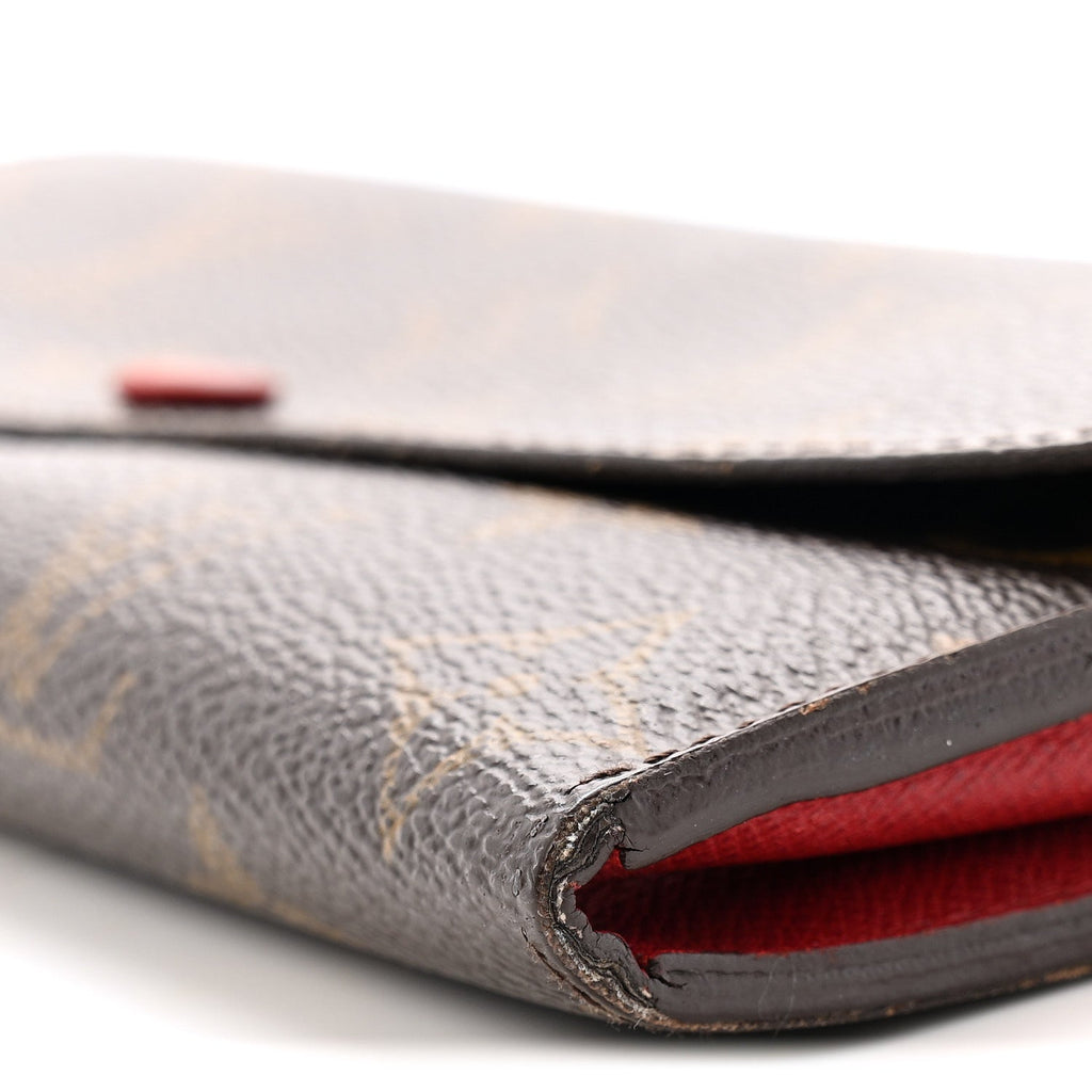 Louis Vuitton Monogram Emilie Wallet Rouge
