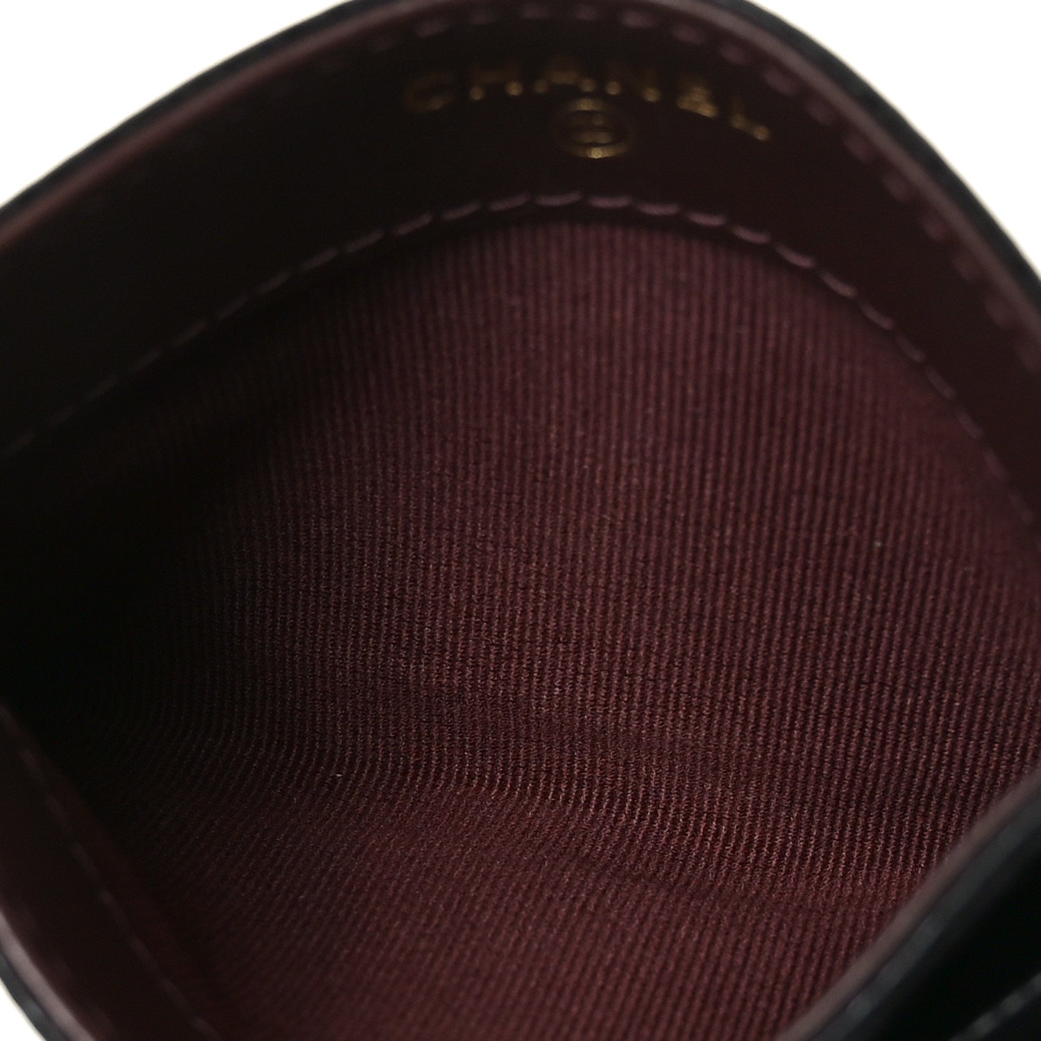 Caviar Quilted Card Holder Black