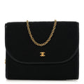 Chanel Jersey Quilted Mini Square Flap Black
