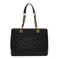 Chanel Caviar Quilted Grand Shopping Tote GST Black