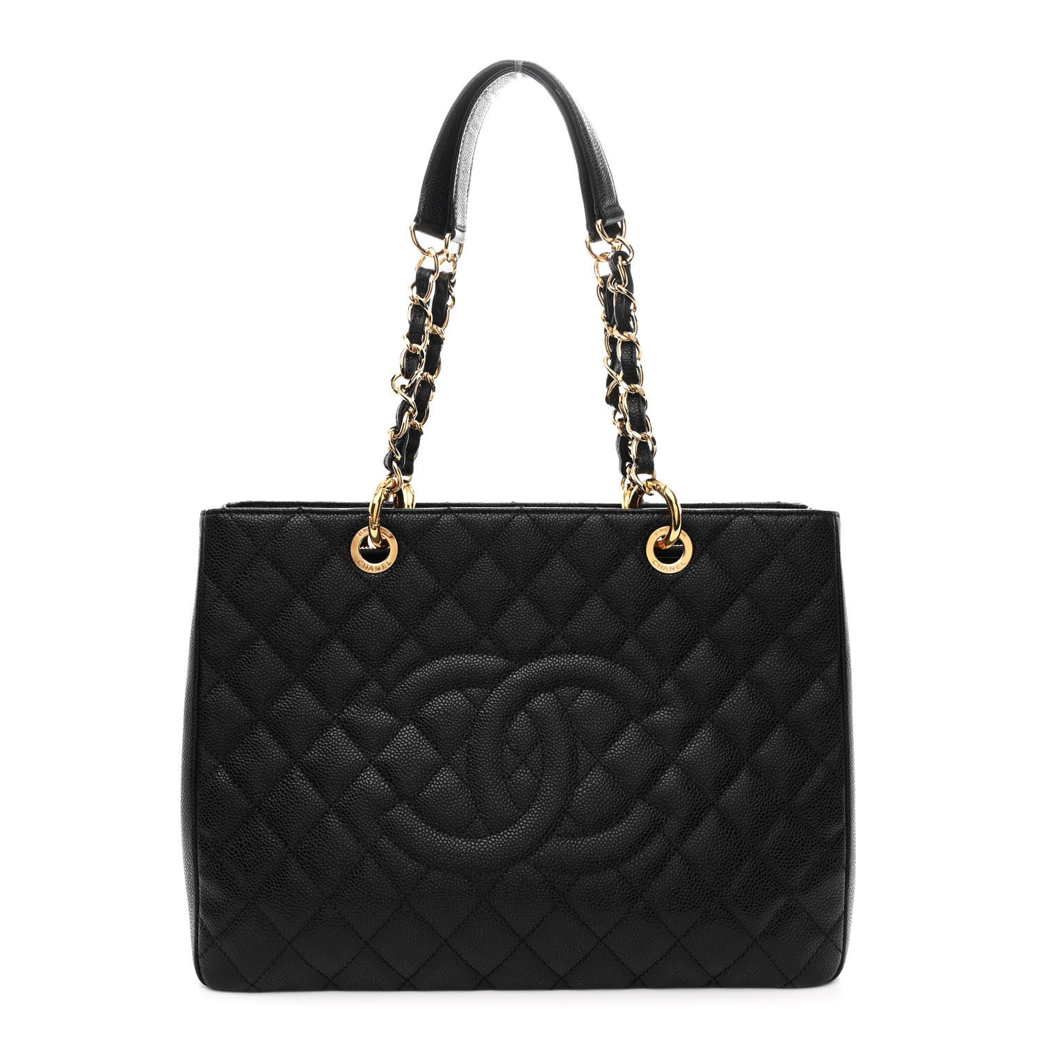 Chanel Caviar Quilted Grand Shopping Tote GST Black